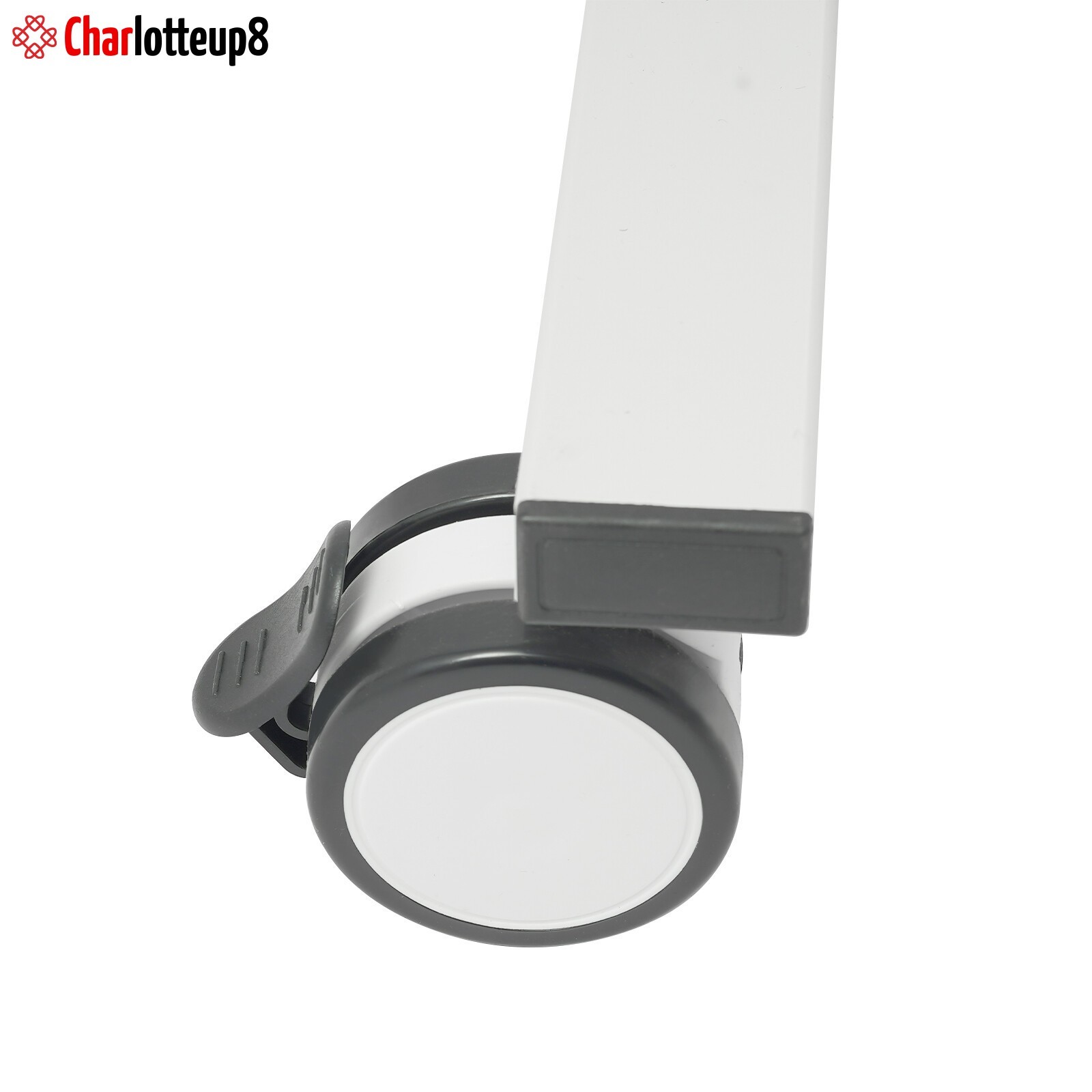 Rolling Medical Cart Height Adjustable Mobile Medical Tablet Cart White