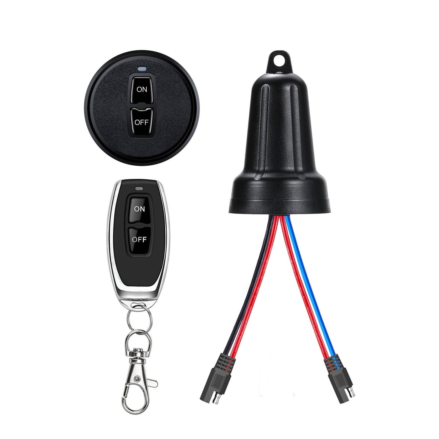 12V Waterproof Remote Switch Mini Wireless SAE Plug 5V/12V/24V/48V/10A Relay