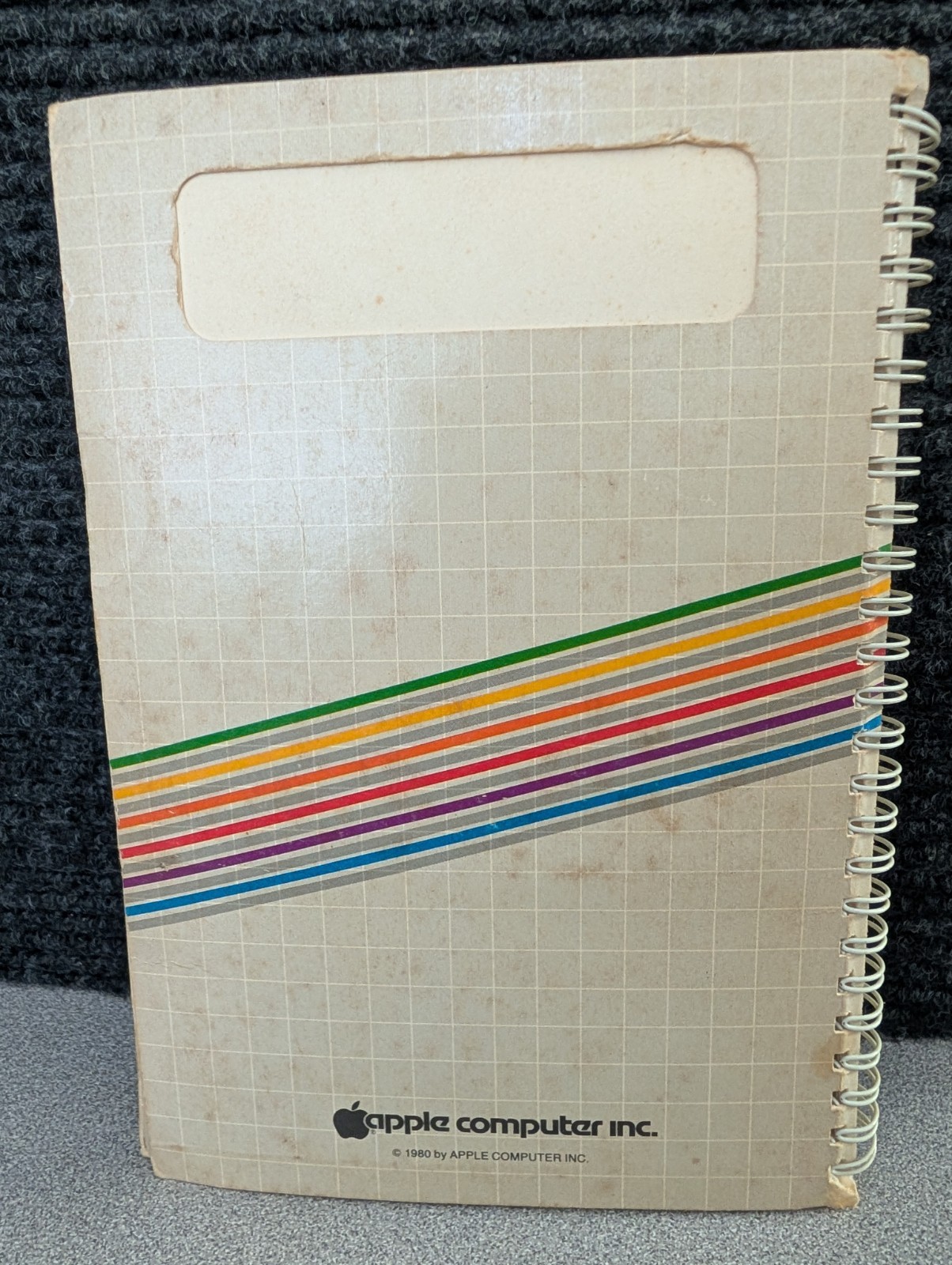 Original spiral-bound Apple Writer ][ Operating Manual (1981)