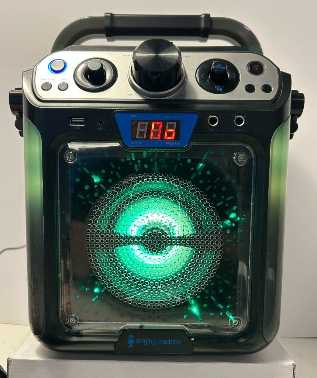 Singing Machine Portable Groove Hype Bluetooth Karaoke System (SML712BK) - [LN]™