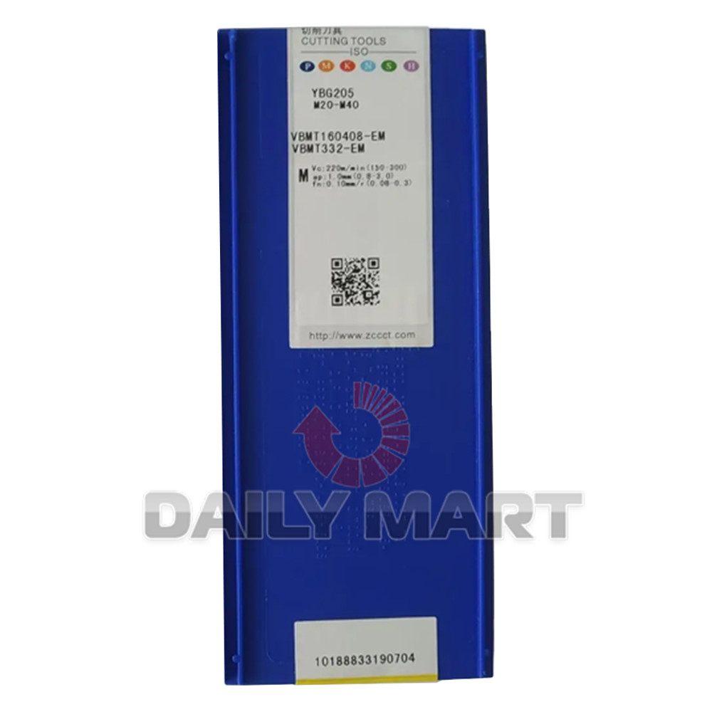 10PCS/New In Box ZCCCT VBMT160408-EM YBG205 CNC Blade