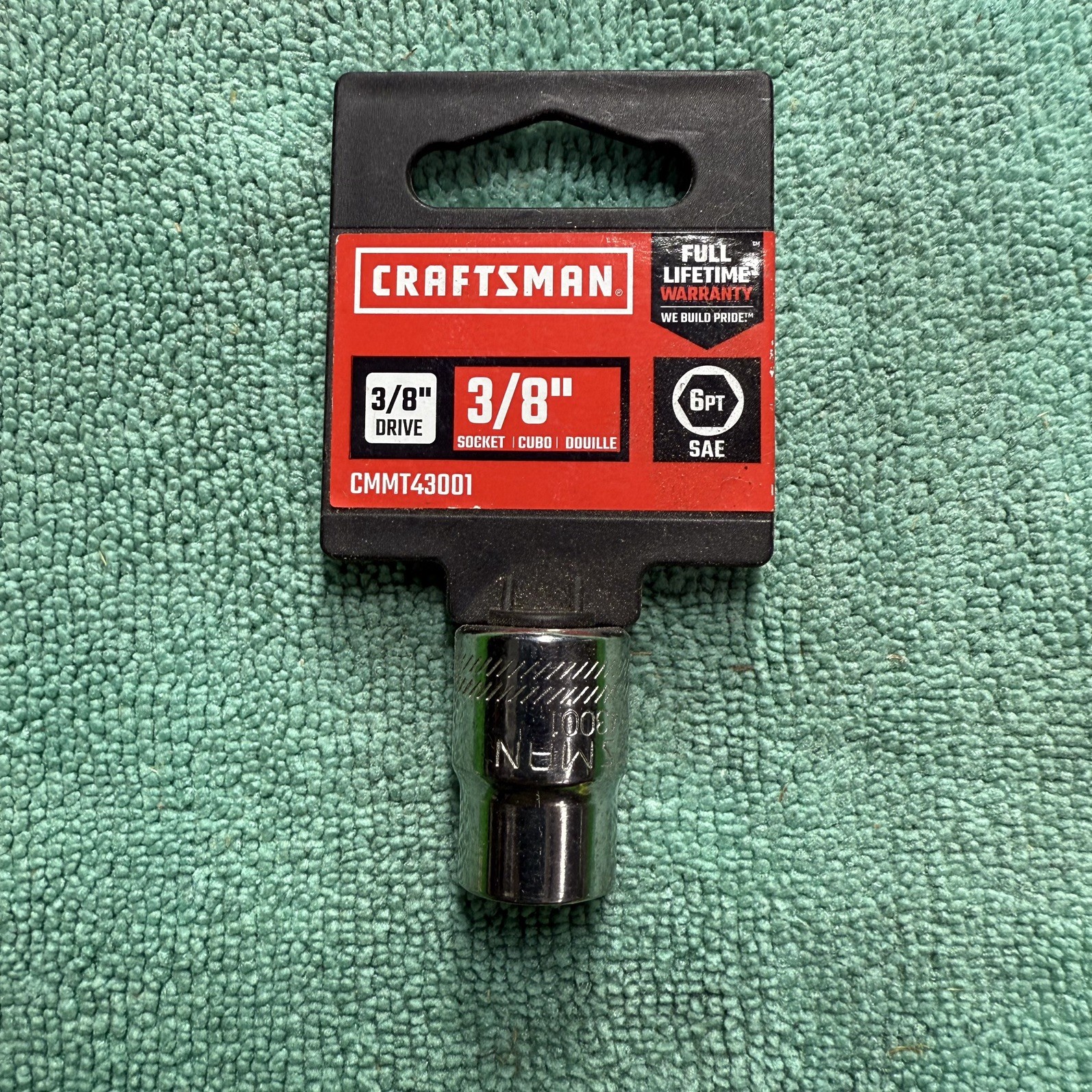 Craftsman CMMT43001 3/8" 6pt Socket 3/8" Drive - NEW