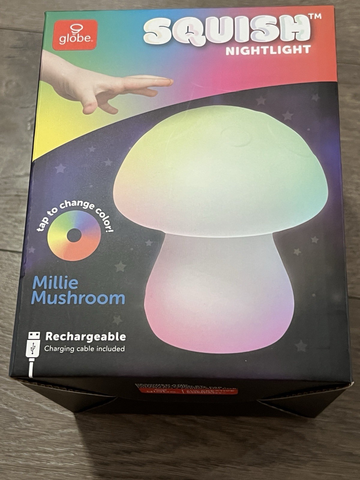 Globe Squish Millie Mushroom Nightlight New