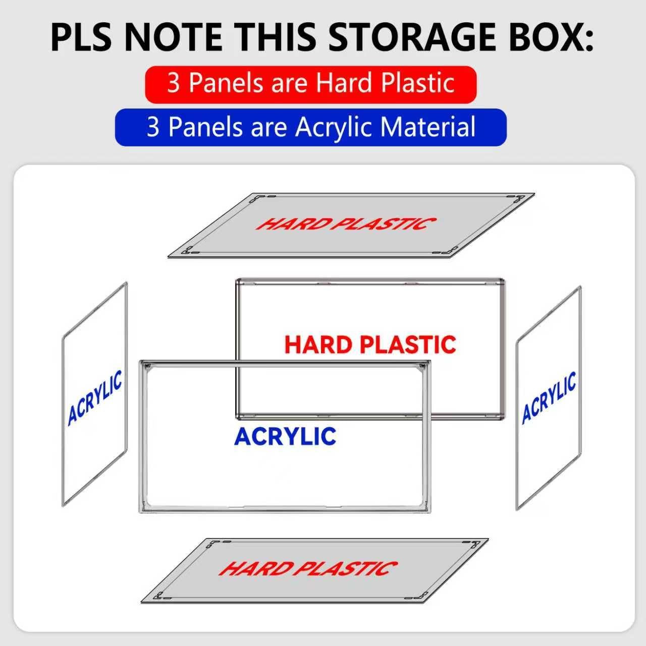 EZJOB 1 Pack Clear Shoe Boxes Size 12 Storage 13 - 1 Pack,