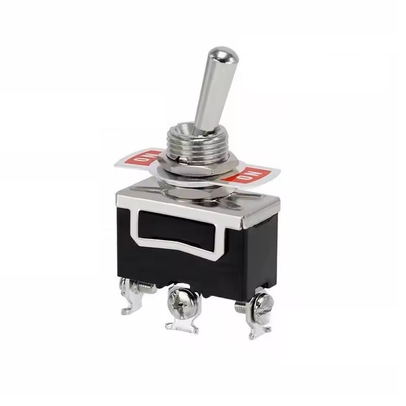 ON-OFF-ON Metal Toggle Switch 3-Pin/Position Automotive Car DC 12V AC 125V/10A