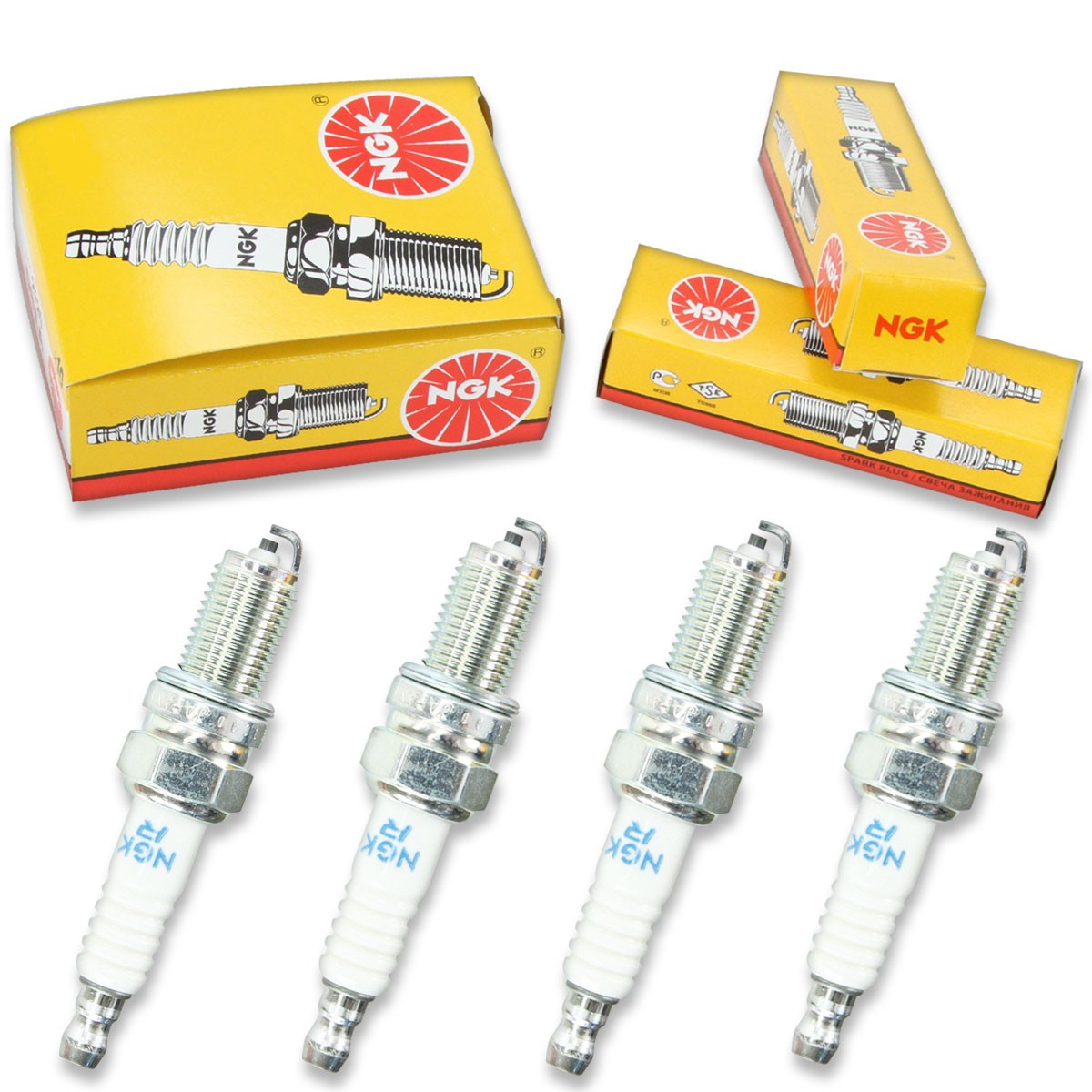 4pcs 04-05 Bombardier Outlander 330 HO 2x4 NGK Standard Spark Plugs 330cc id