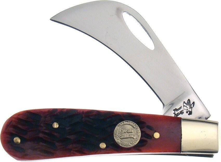 Frost Cutlery Hawkeye Folding Knife Stainless Steel Hawkbill Blade - 14-478RPB