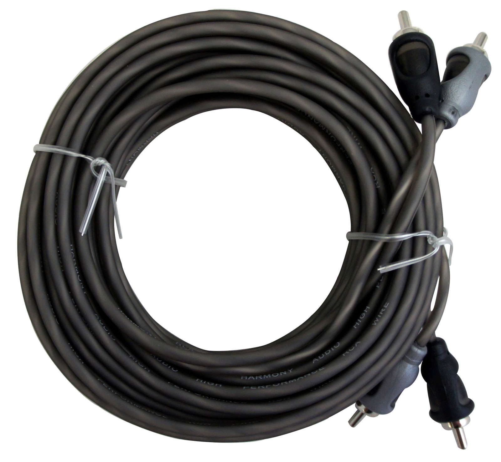 Harmony Audio HA-RCA20 Car Audio 2 Channel Stereo 20 Foot Twisted Pair RCA Cable