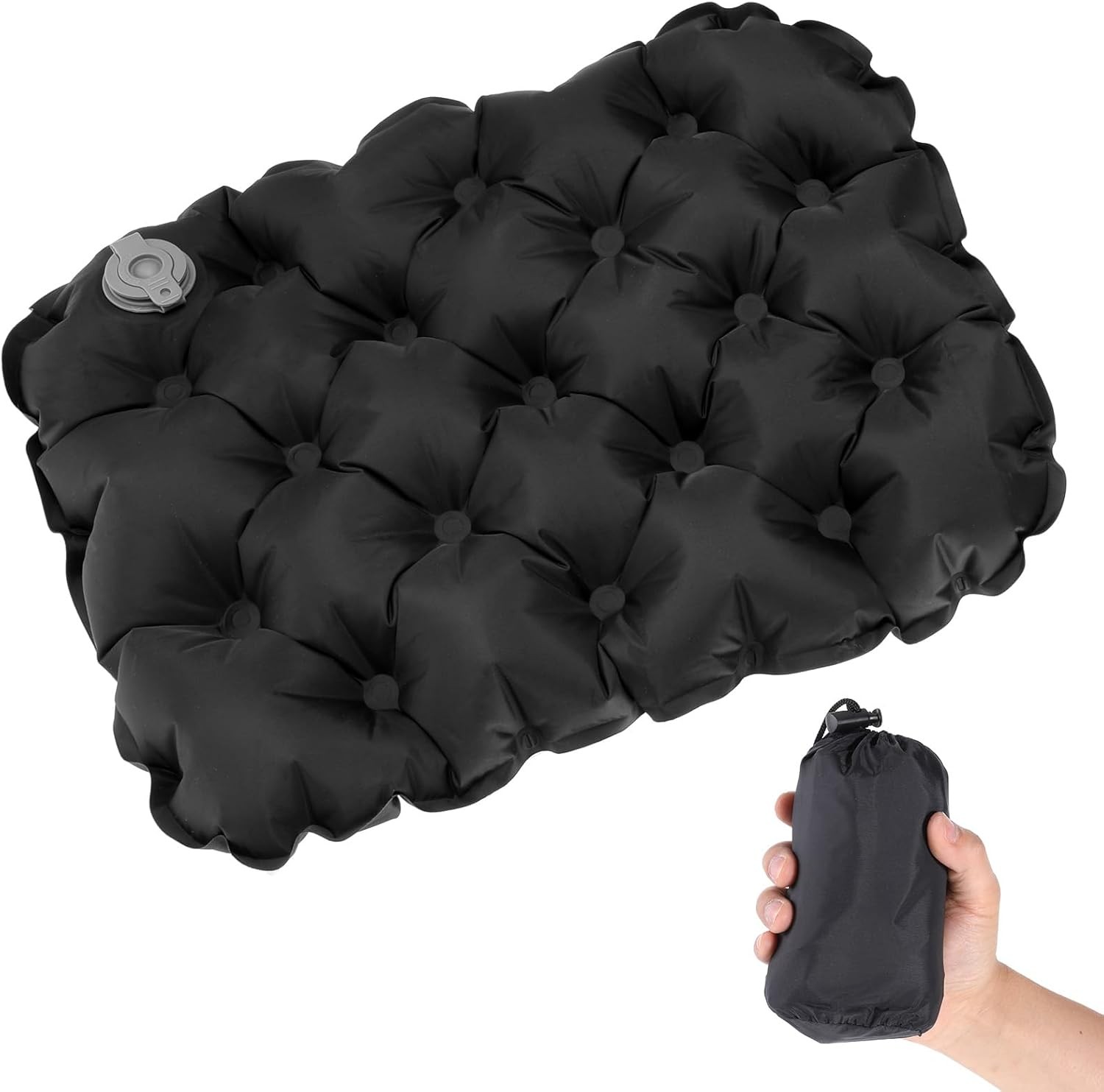 Inflatable Seat Cushion Portable Travel Airplane Seat Cushion Self-Inflating Cam