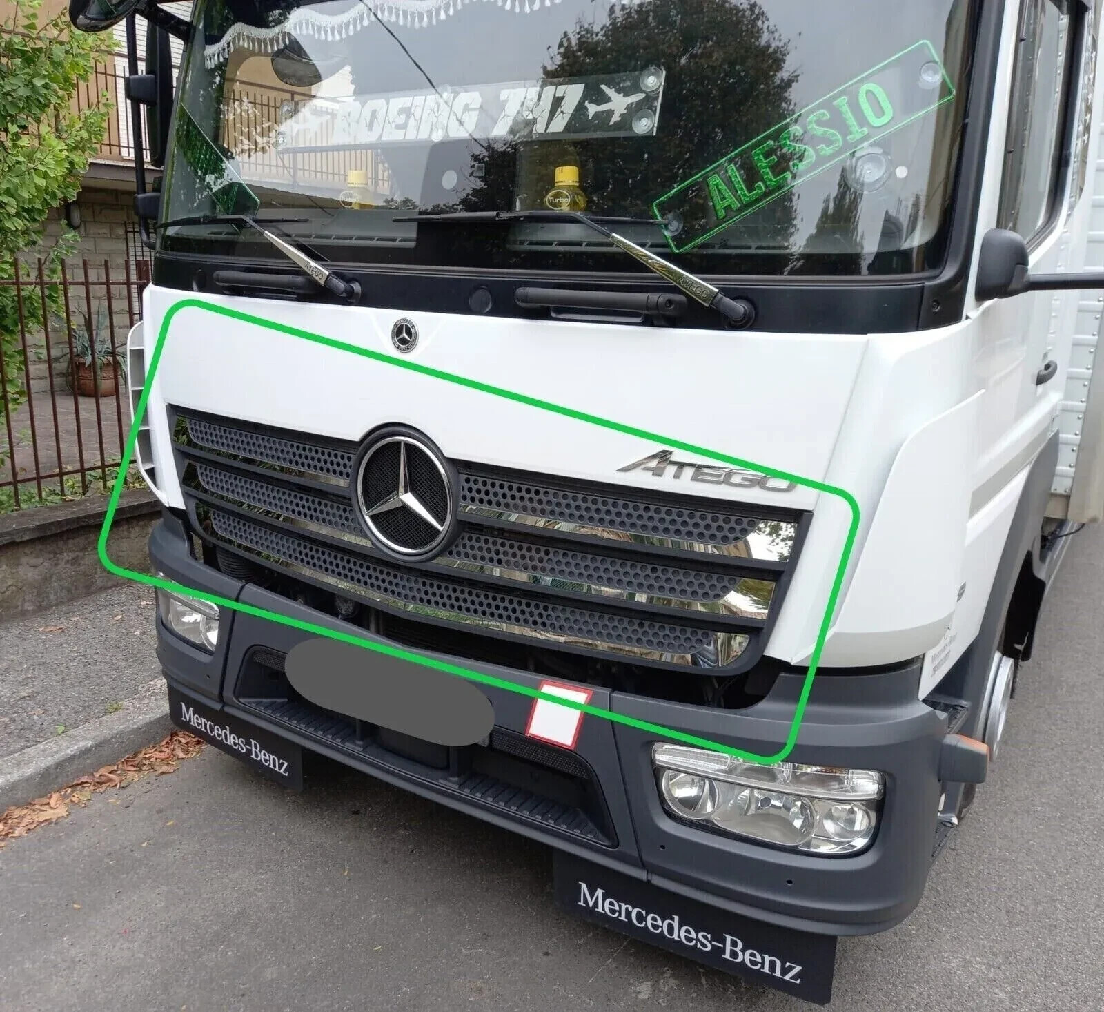 FITS Mercedes Atego 2013+ Grill Chrome Super Polished S.Stainless Steel 6 Pcs