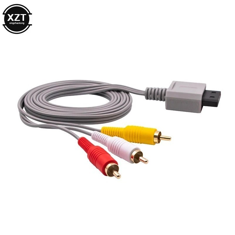 Audio-Video AV Composite 3 RCA Cable for Nintendo Wii-USA