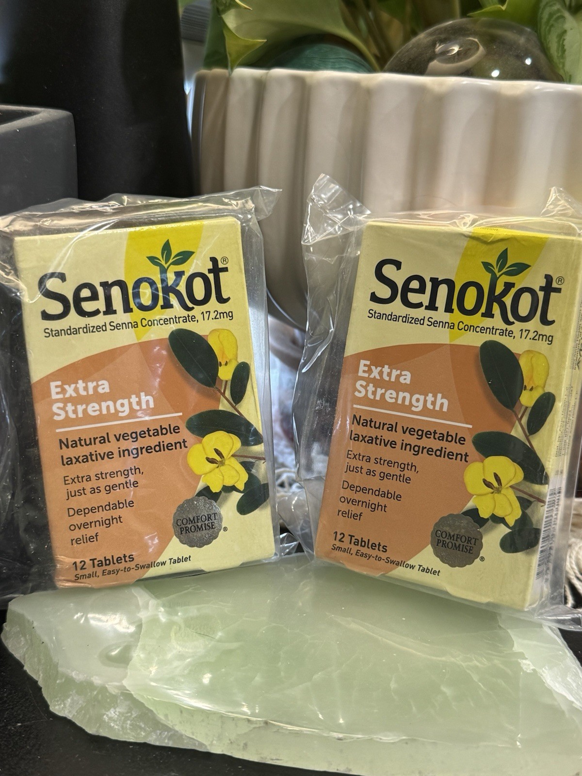 Lot Of 2 Senokot Extra Strength  sennosides 24 Tabs Total Constipation 03/26