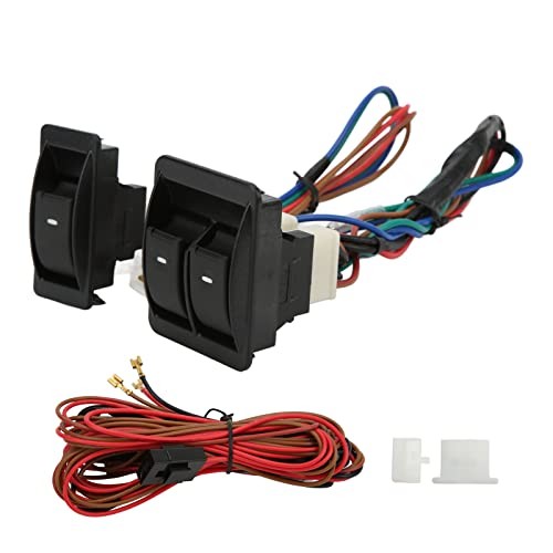 5pcs Universal Car Power Electric Window Switch Regulator Kits with Wiring
