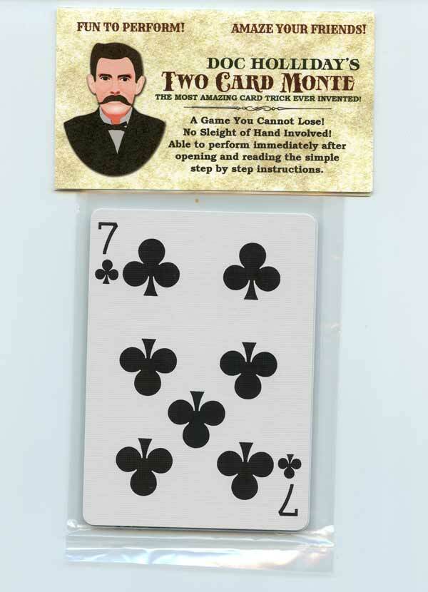 Doc Holliday’s Two Card Monte Classic Magic Trick - Made in USA