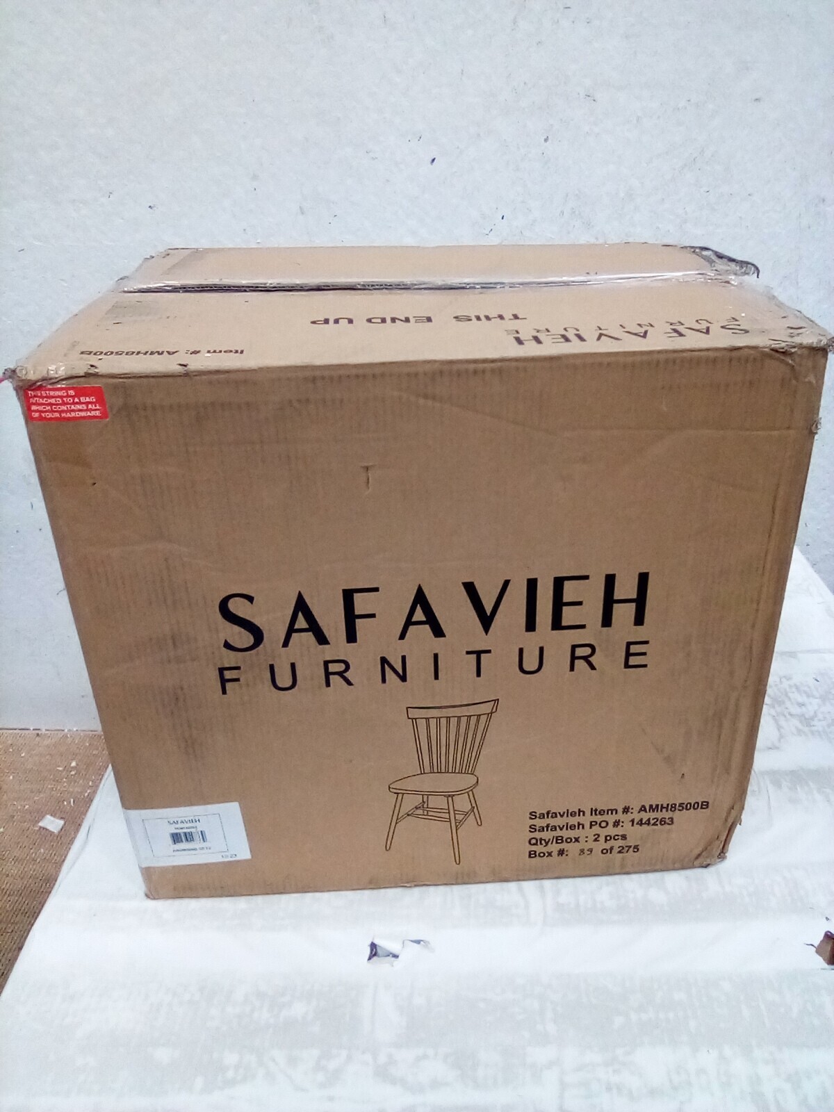 Safavieh PARKER SPINDEL SIDE CHAIR, Reduced Price 2172728857 AMH8500B