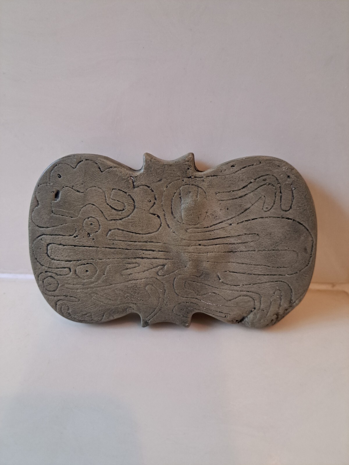 Adena Culture Tablet handcarved into sandstone - artifact Repro ohio archaeology