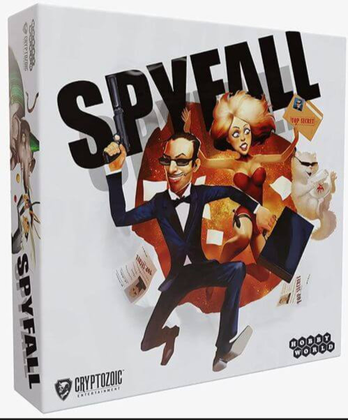 Spyfall Board Game Alexander Ushan Cryptozoic Hobby World Party Card Game, Rare