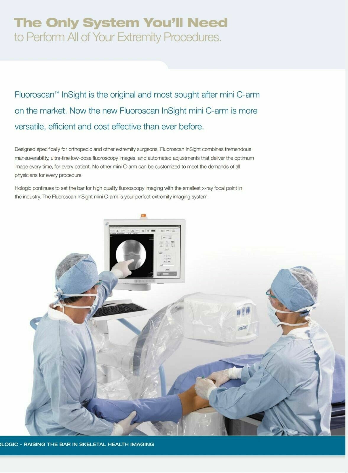 podiatry mini c-arm Hologic insight 2