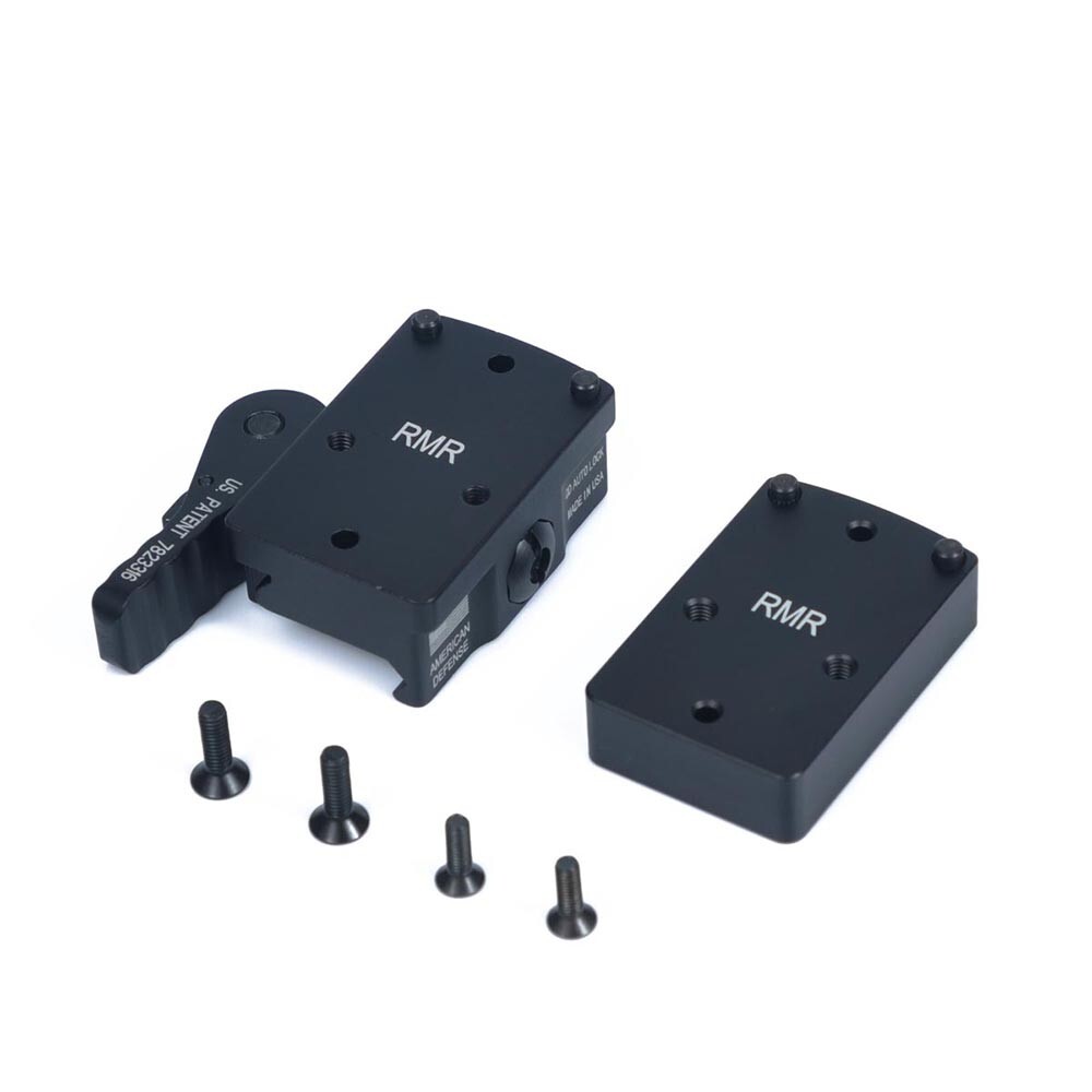 Aluminum RMR / Doctor Red Dot Sight Riser Mount QD Auto Lock Picatinny Rail Base