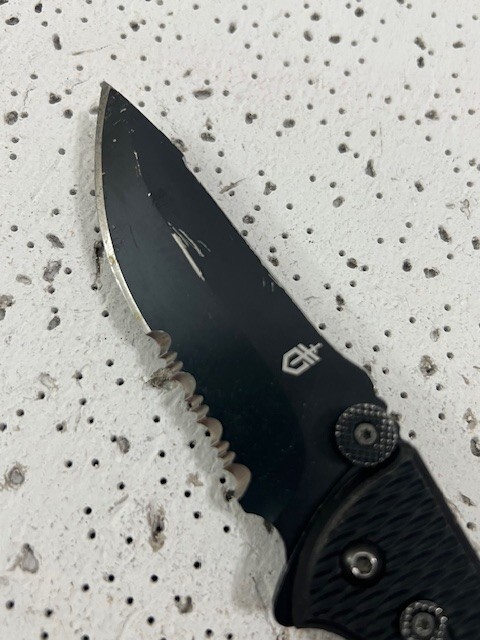 Gerber Hinderer rescue firefighter, paramedic knife/multi tool black —