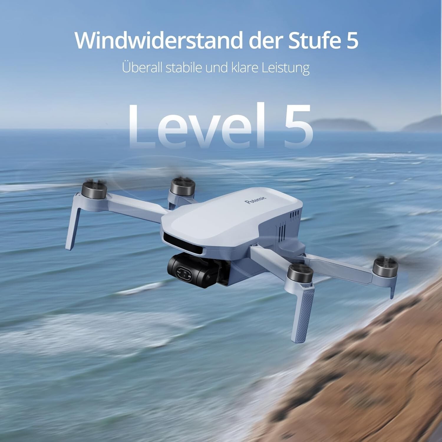 Used Potensic ATOM 3-Axis Gimbal 4K GPS Drone Standard Kit Under 249g Foldable