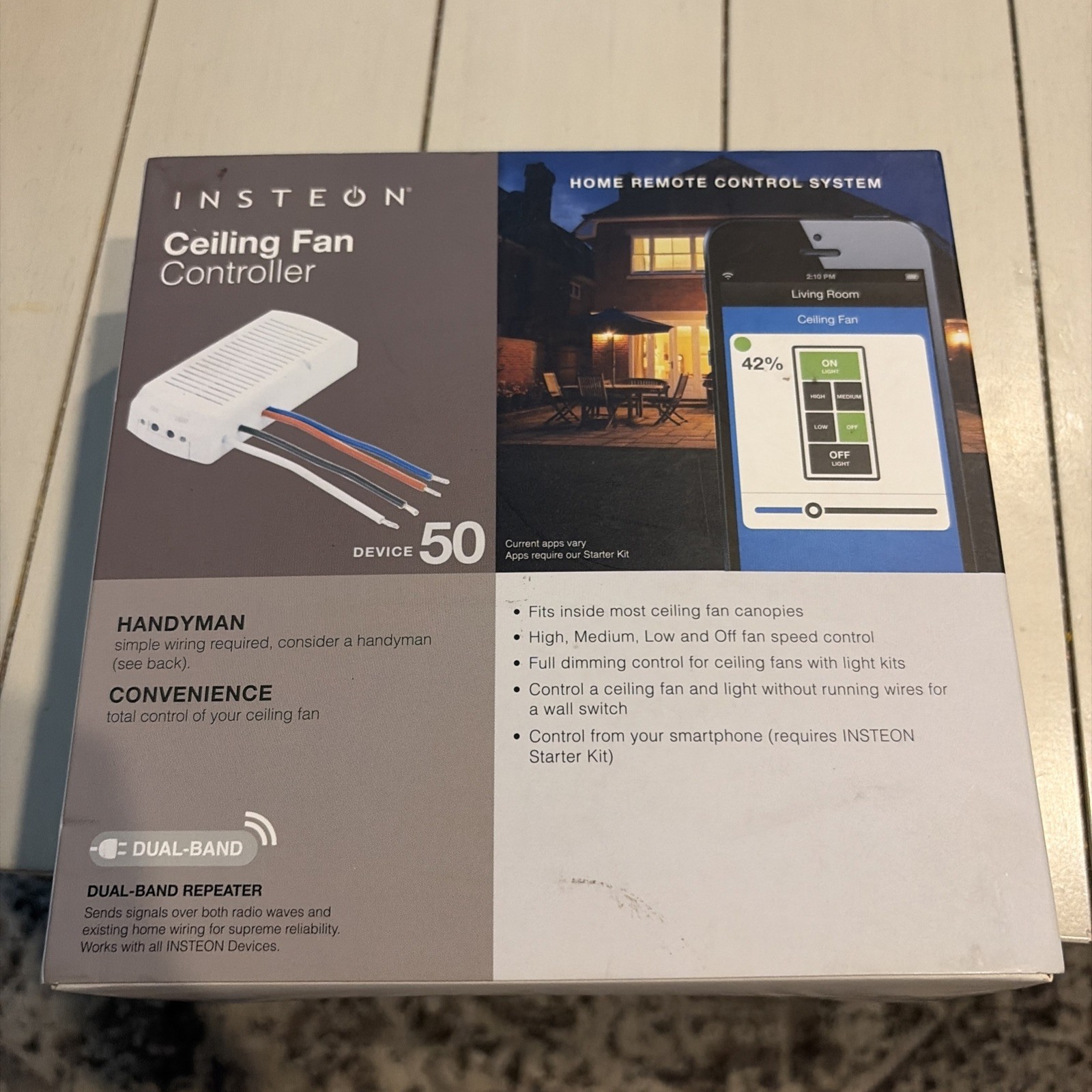New In Box Insteon Ceiling Fan Controller 2445-292