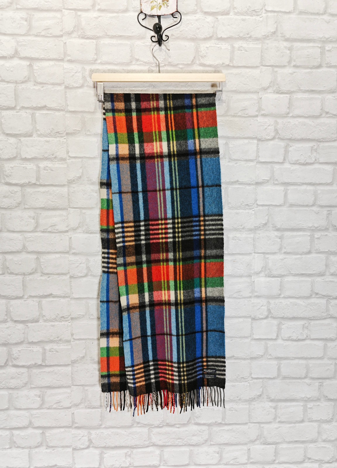 Tom Rusborg 100% Cashmere Multicolred Scarf