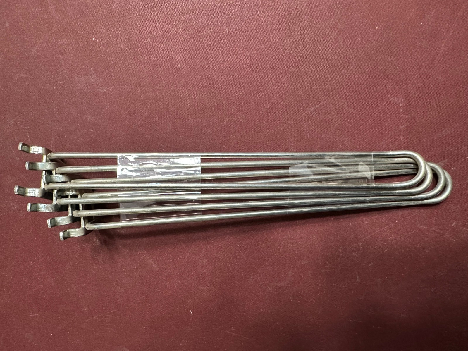 4 Pieces 1/8"x 9" Steel Peg Double Loop, Dual Hook For 1/8" Pegboard