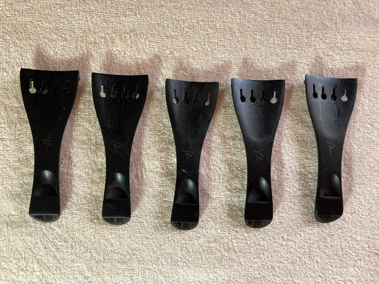 Violin Ebony Tail Pieces !/2 Size-NOS-5