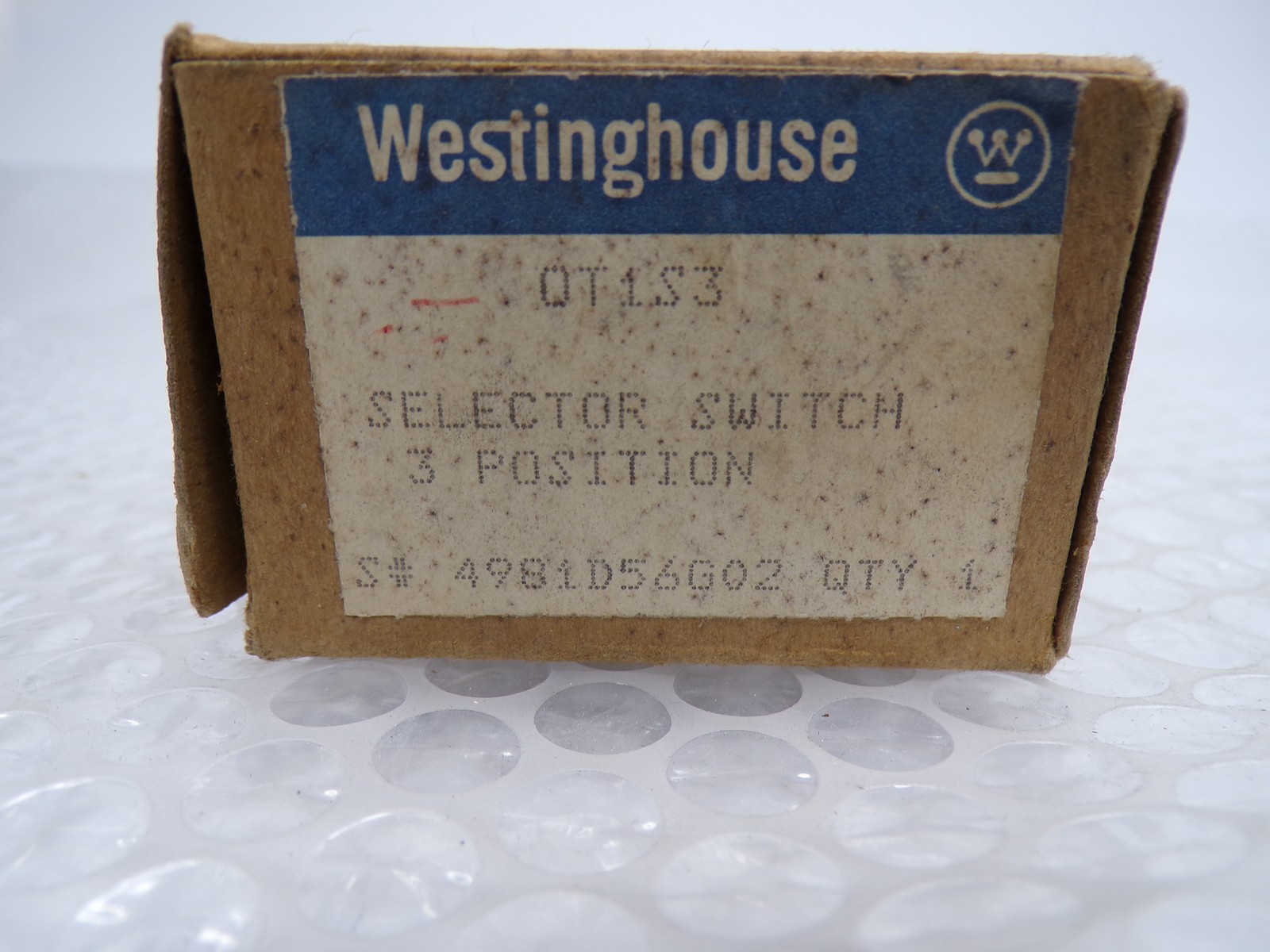 WESTINGHOUSE OT1S3 SELECTOR SWITCH NSMP