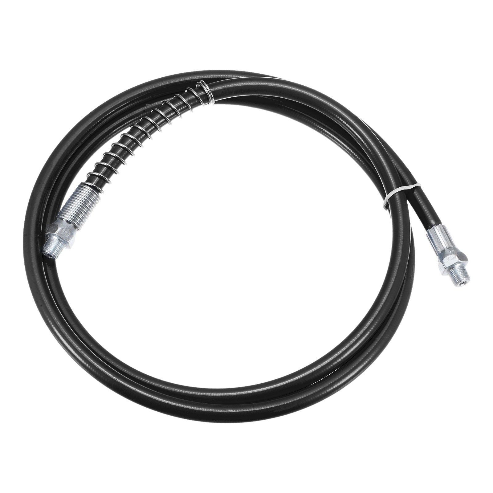 Grease Gun Hose 59" 10000 PSI Spring w Coupler 1/8" NPT Threads,Black