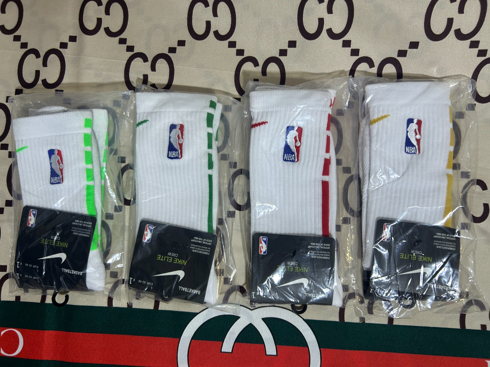 Nike Elite NBA Socks Authentic 4 Pack Size 6-12
