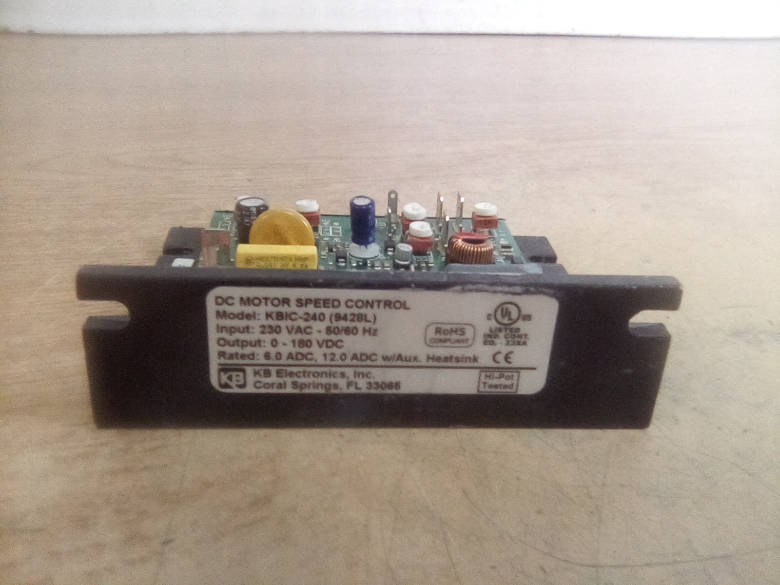 KB Electronics KBIC-240 DC Motor Speed Control 230VAC
