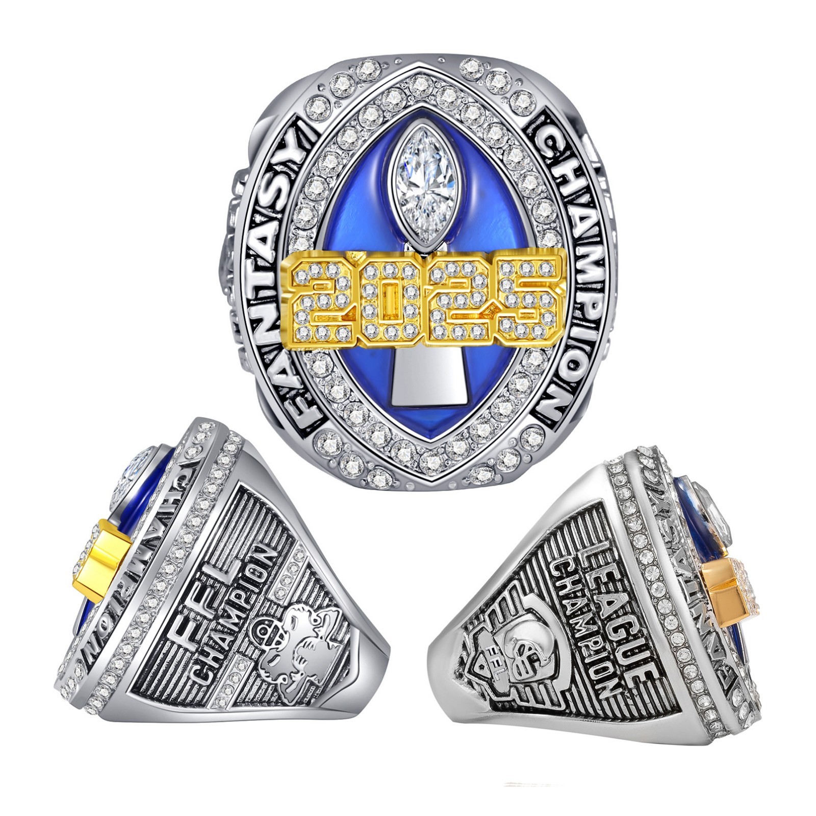 FFL 2025 Fantasy Football Championship Ring Size 9-11-13