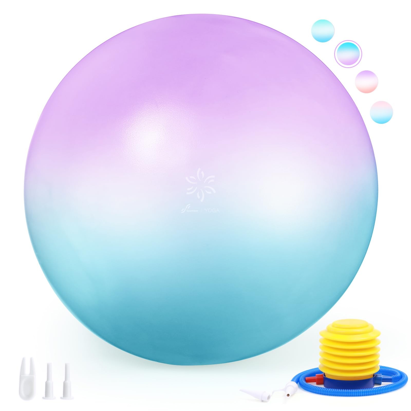 Extra Thick Exercise - 25.6''Yoga with Quick Pump - Anti-Burst and Slip Resis...