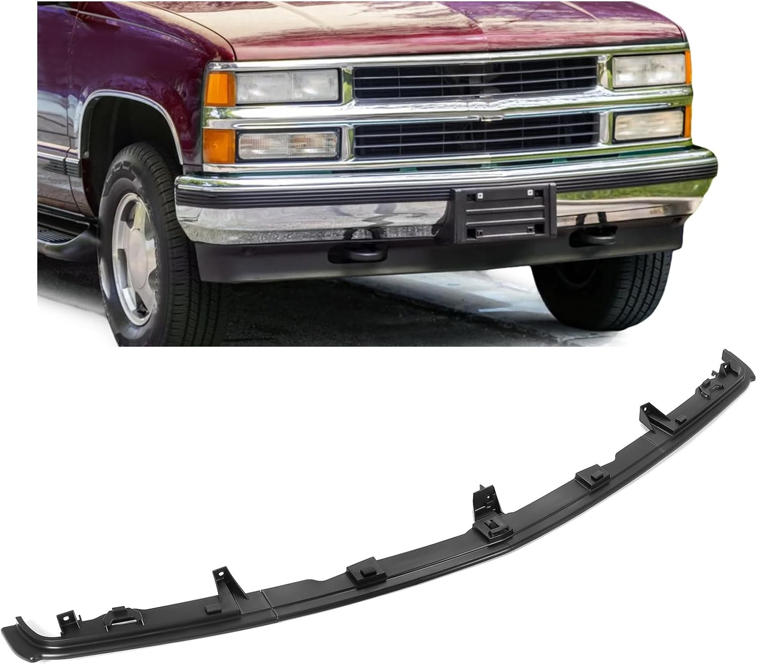 Front Bumper Filler Trim Compatible with 1994-2000 Chevy GMC C/K 1500