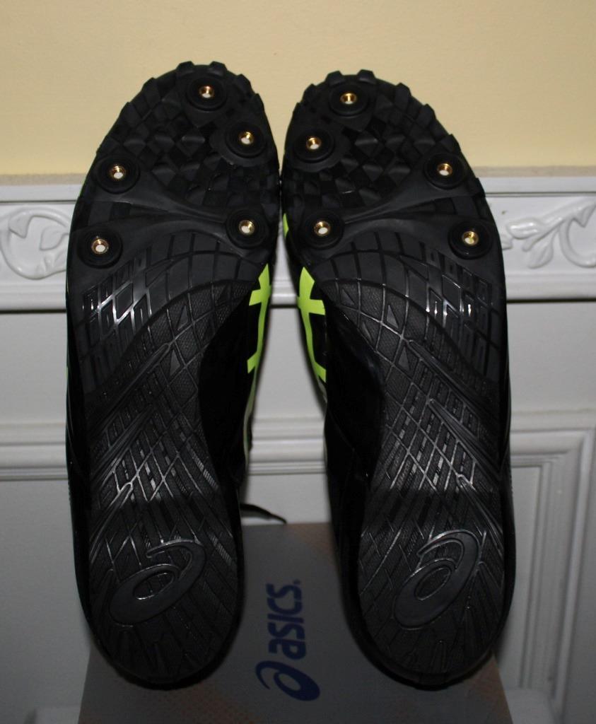 NEW BOX Asics Mens Hyper MD 5 Black & Yellow Track Field Spikes Shoes Sneaker 7