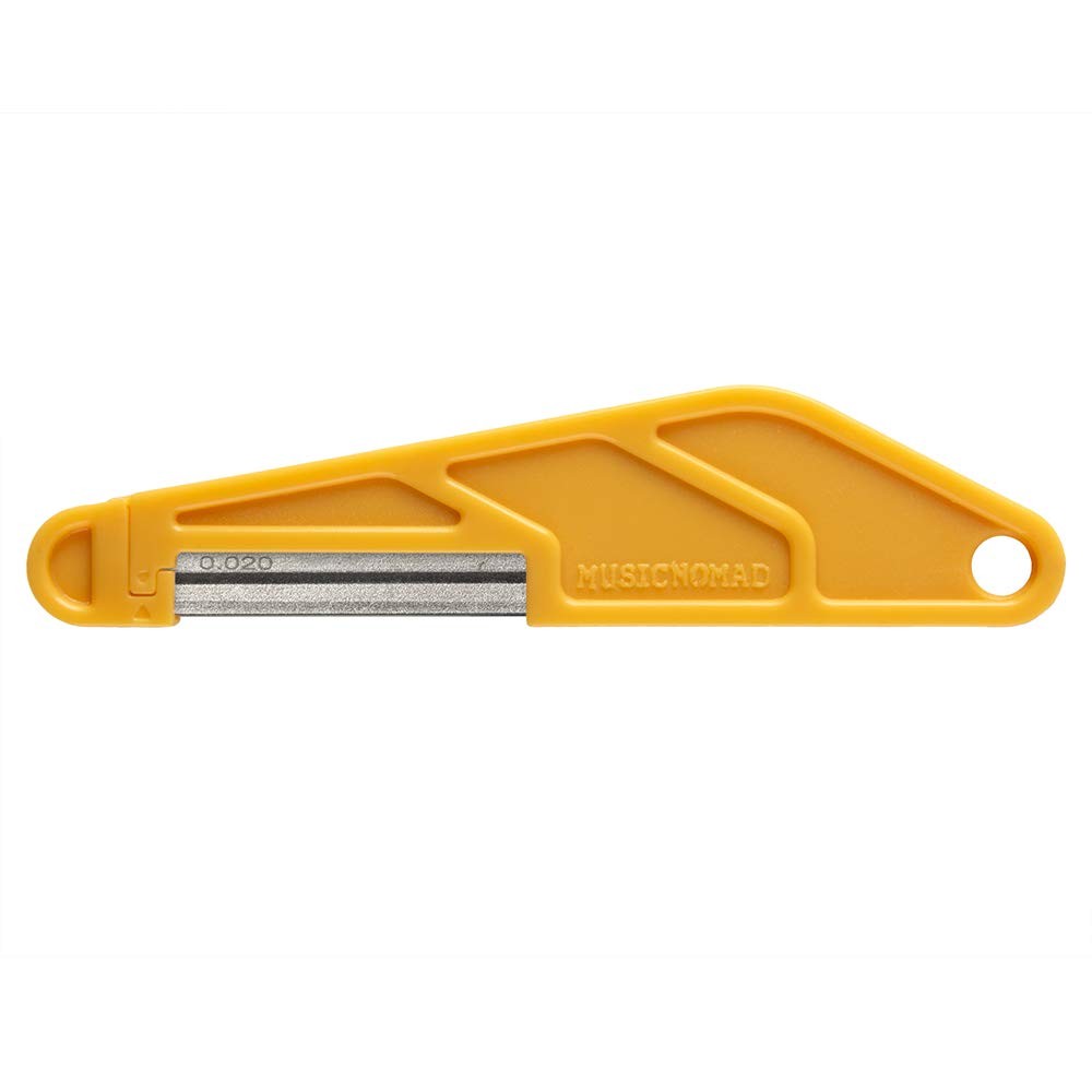 MusicNomad MN653 Diamond Coated Guitar Nut Slotting File - .020 .020", Yellow