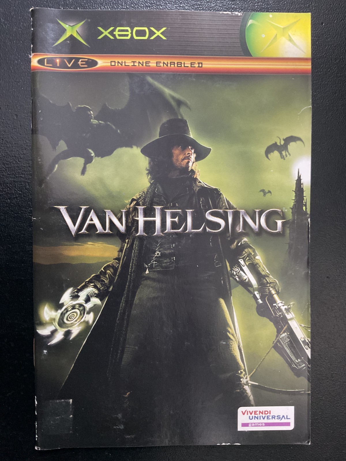 Van Helsing Microsoft XBOX Instruction Manual Only