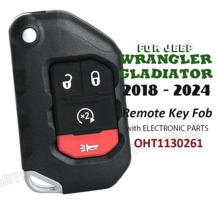 68416784AA for Jeep Wrangler Gladiator 2018-2024 Smart keyless Remote Key Fob