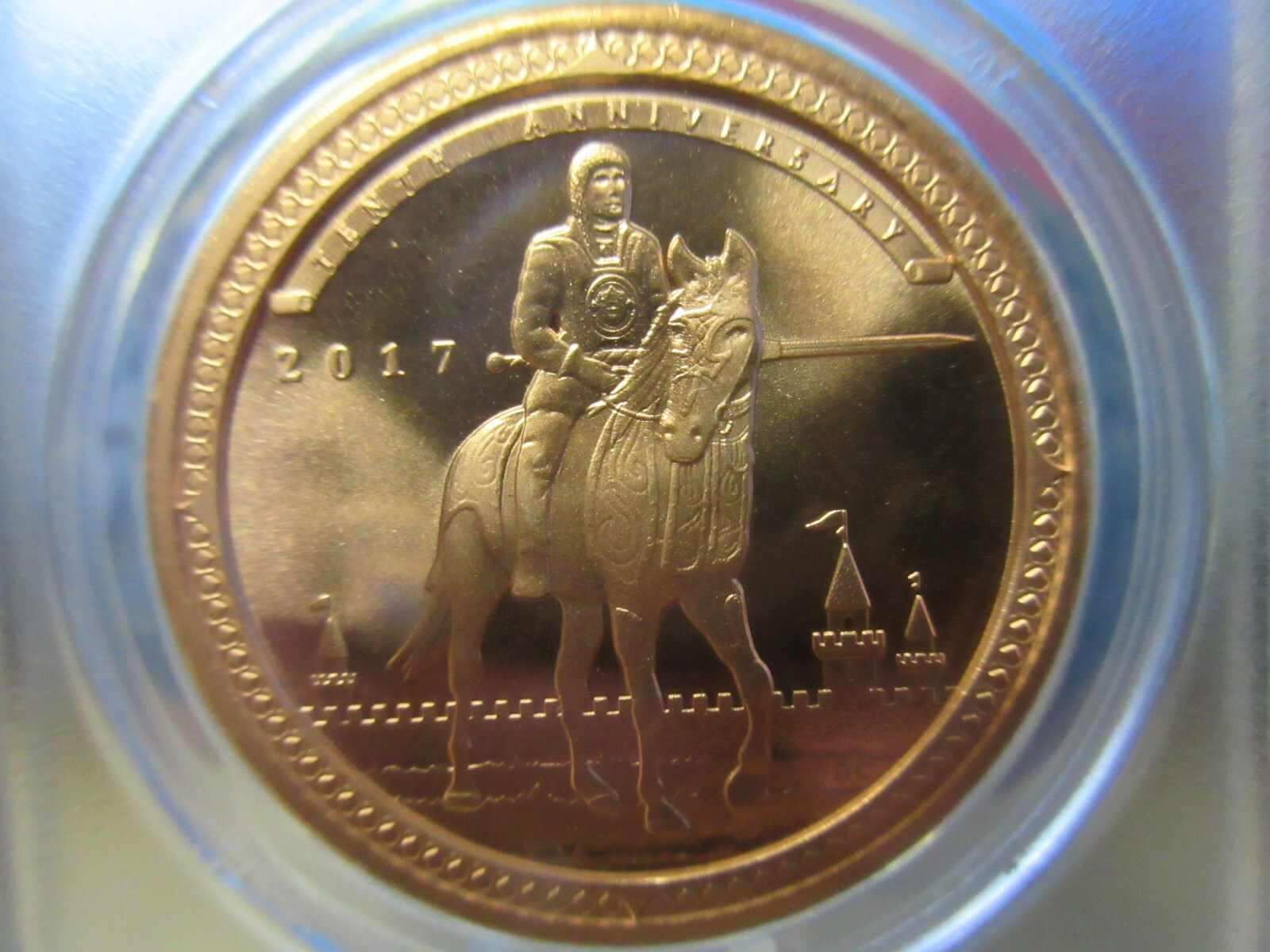 2017 KOTCT Medal by Daniel Carr Copper ANACS MS 70 PL DCAM