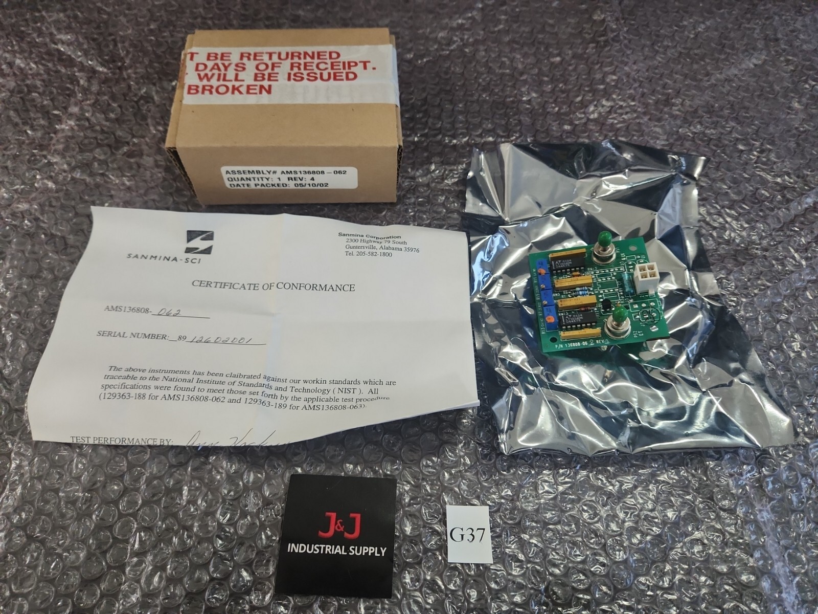 🆕️ AMSCO APEX 136808-062 Rev 4 PCB Board VHP Circuit Board ⚡️🇺🇸 SHIP+WARRANTY