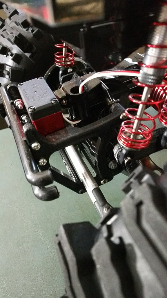 Tamiya Clodbuster Bullhead Bumper Servo Mount Relocation Brackets Front / Rear
