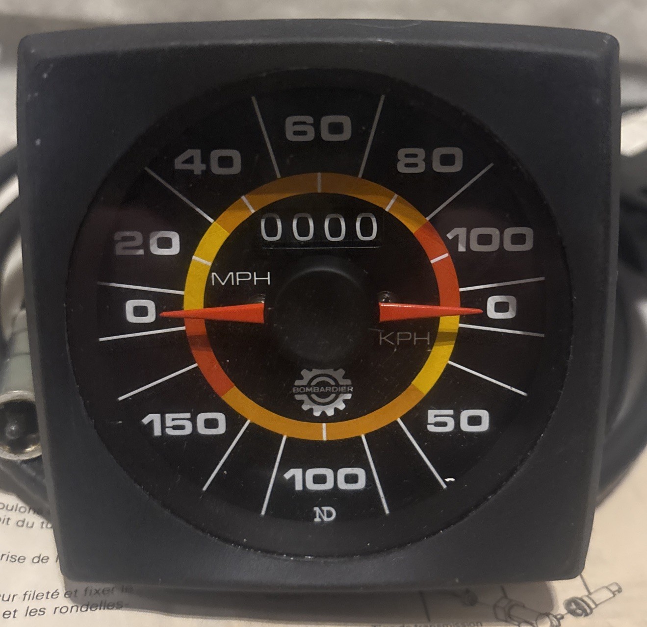 Bombardier Snowmobile Speedometer  Kit NOS