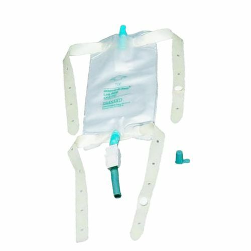 Dispoz-a-Bag Vinyl Urinary Leg Bag 32 oz, 4 bags, 1 leg strap