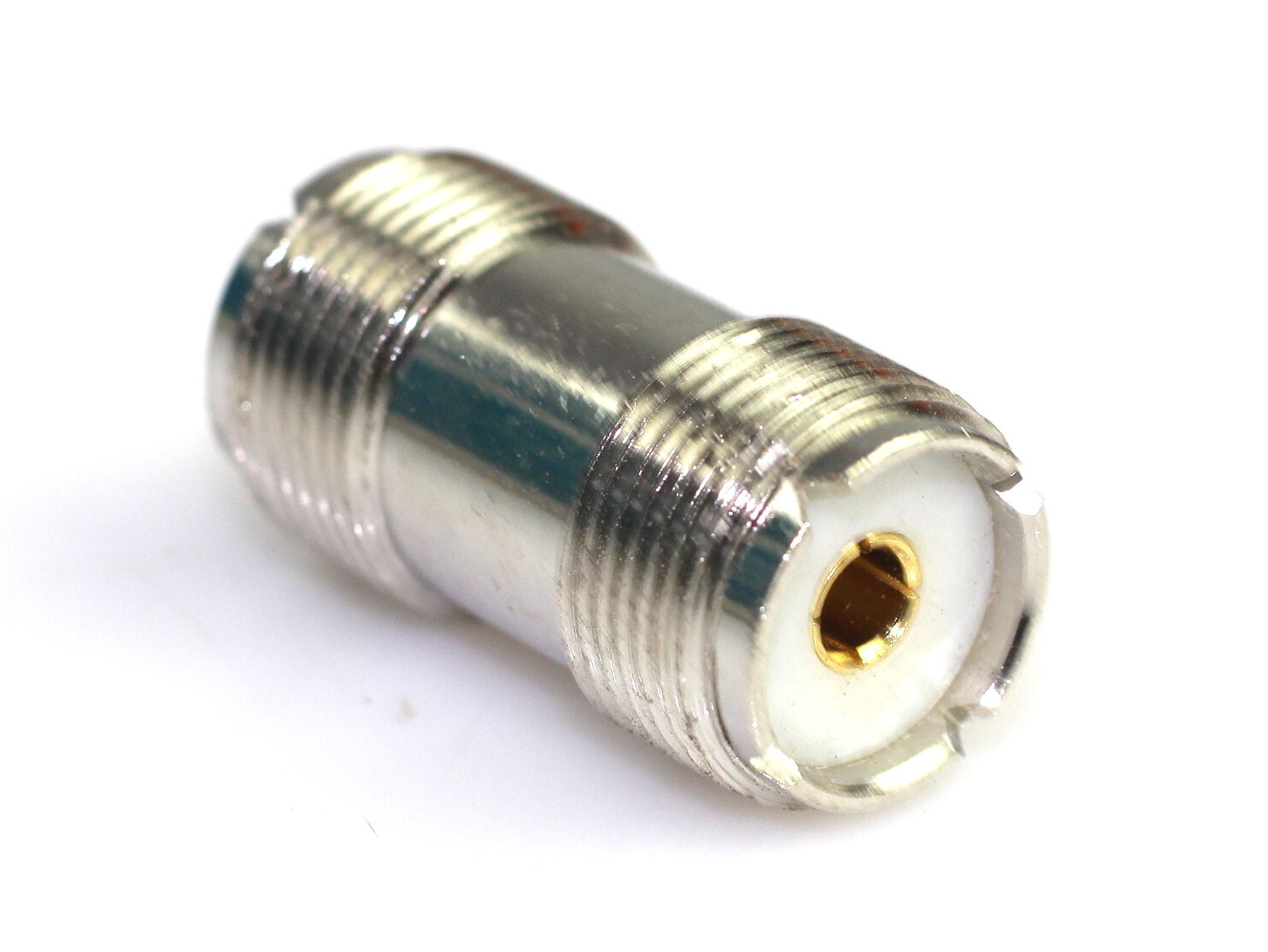 Lot of 10 AMPHENOL RF 83-1J (PL-258) RF/COAXIAL ADAPTER UHF JACK-UHF JACK