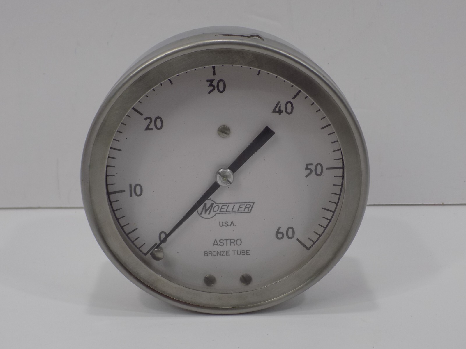 Moeller 4 1/2" Pressure Gauge 0-60 PSI NOS?