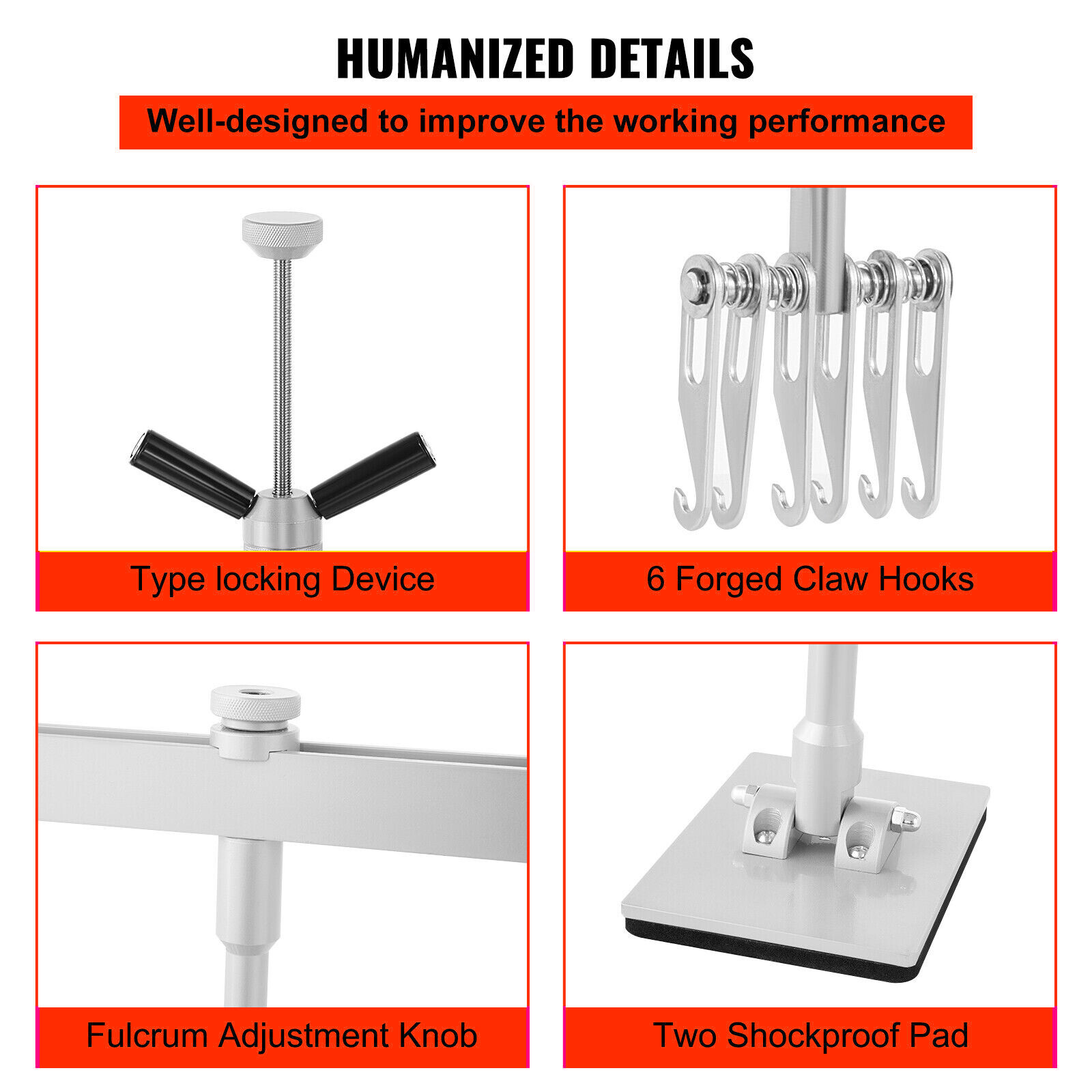 Car Dent Bar Puller Pull Lever Pulling Kit Removal Hammer Repair Auto Body Tool