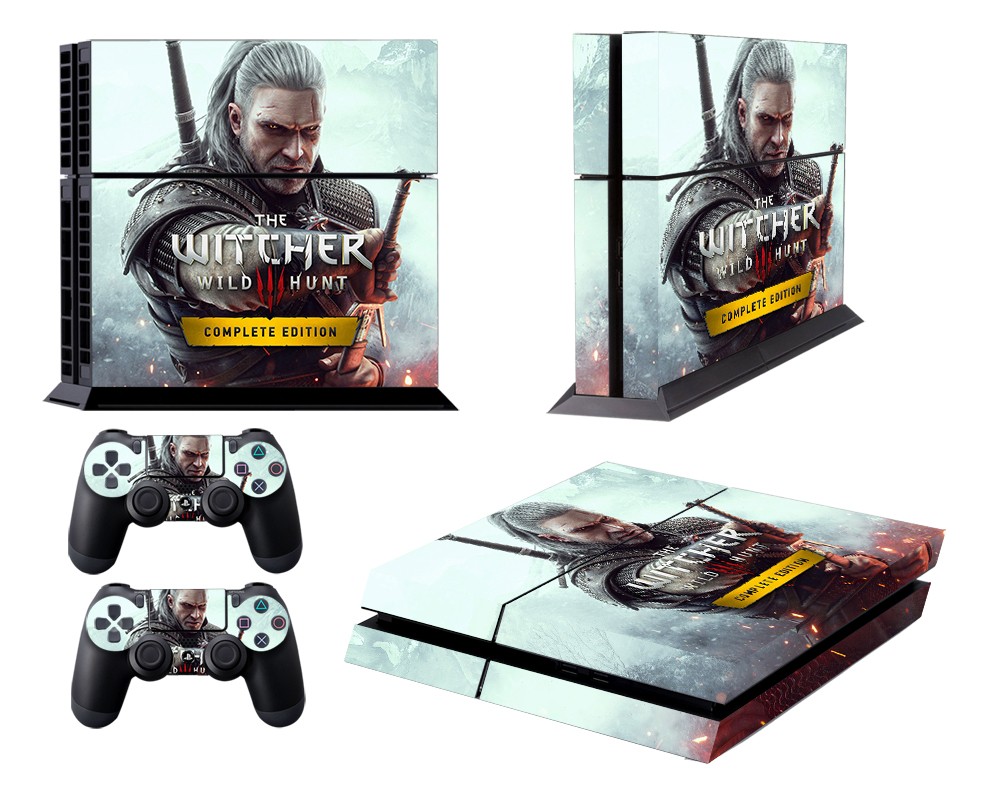 Decal Skin Geralt of Rivia Sticker for Playstation 4 PS4 Console Controllers 35