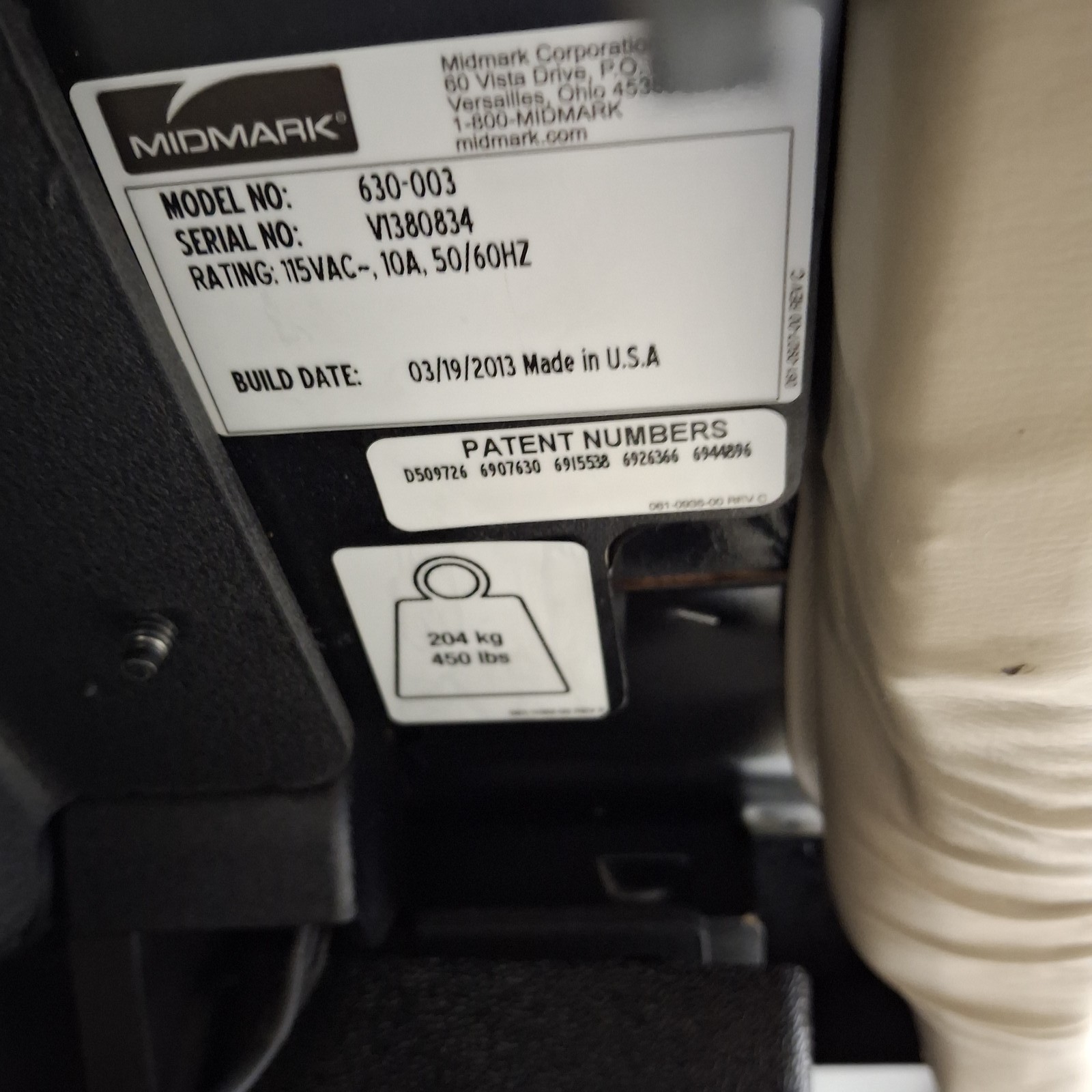 Midmark 630 Procedure Chair